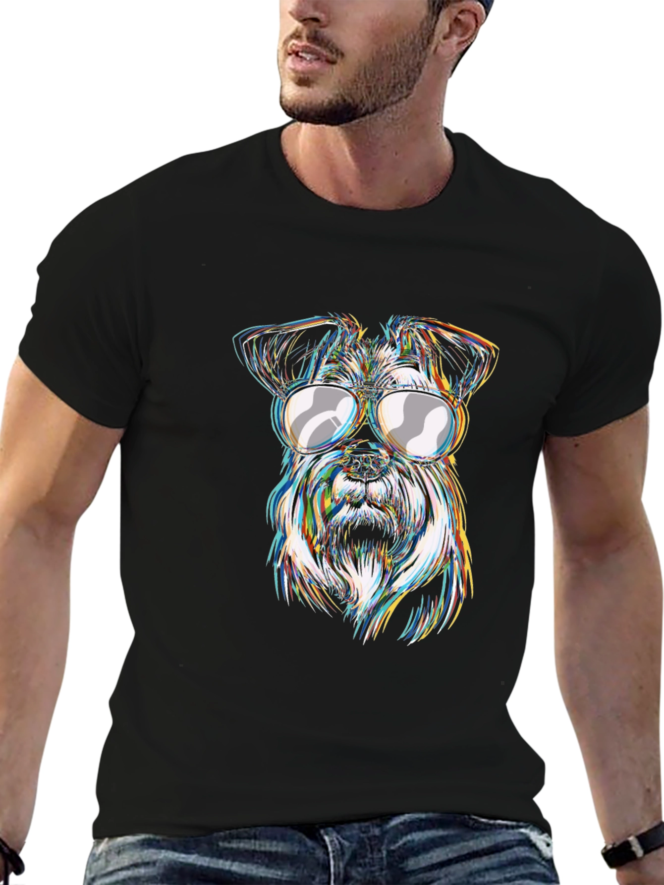 Cool Dog Graphic T-Shirt - Trendy Canine Tee