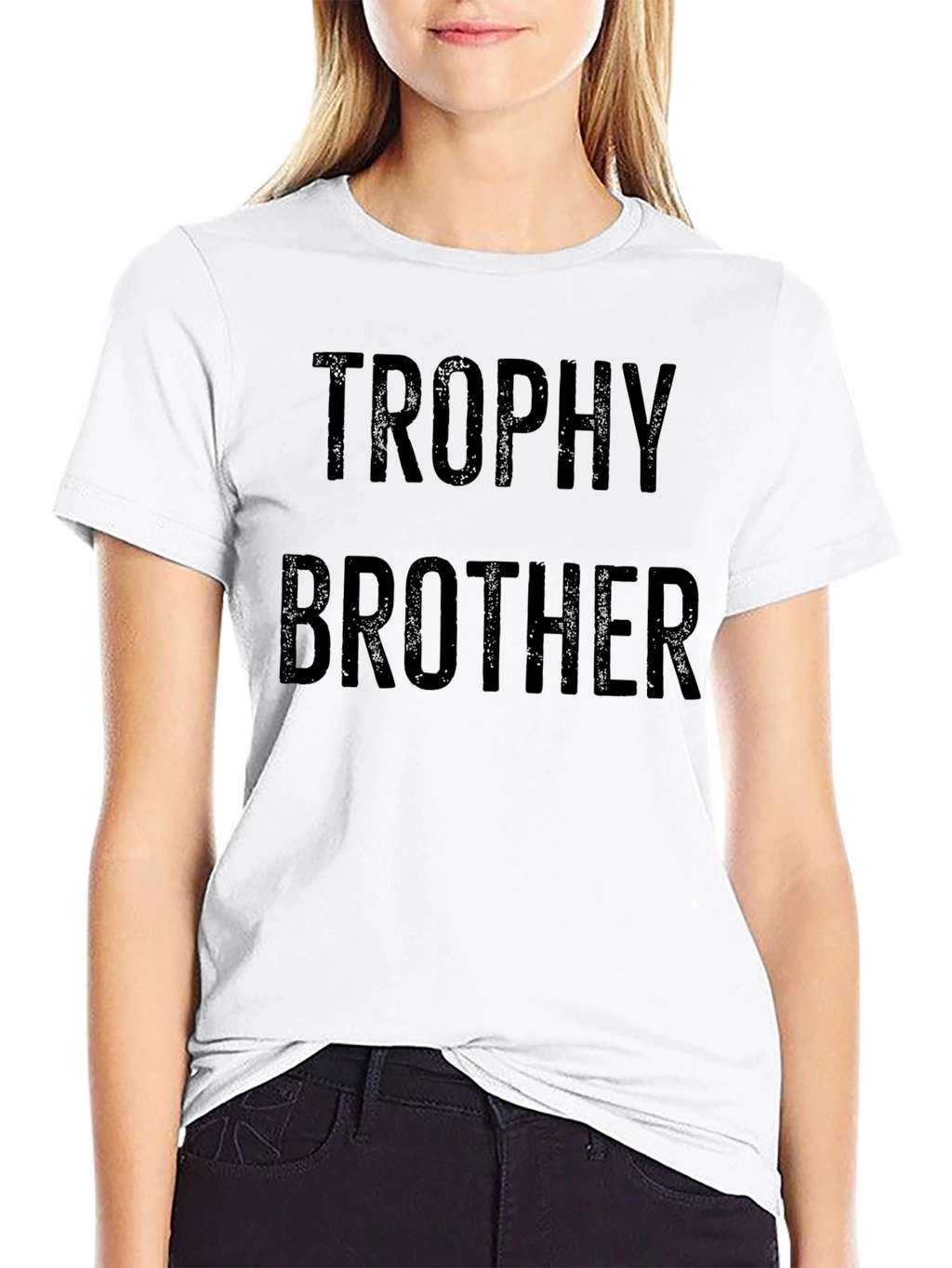 Trophy Brother Graphic Tee - Funny Sibling Gift