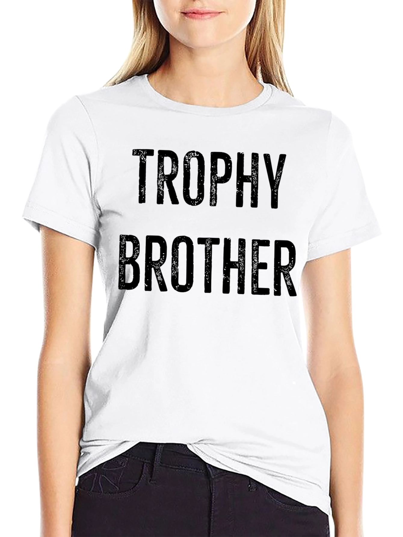 Trophy Brother Graphic Tee - Funny Sibling Gift