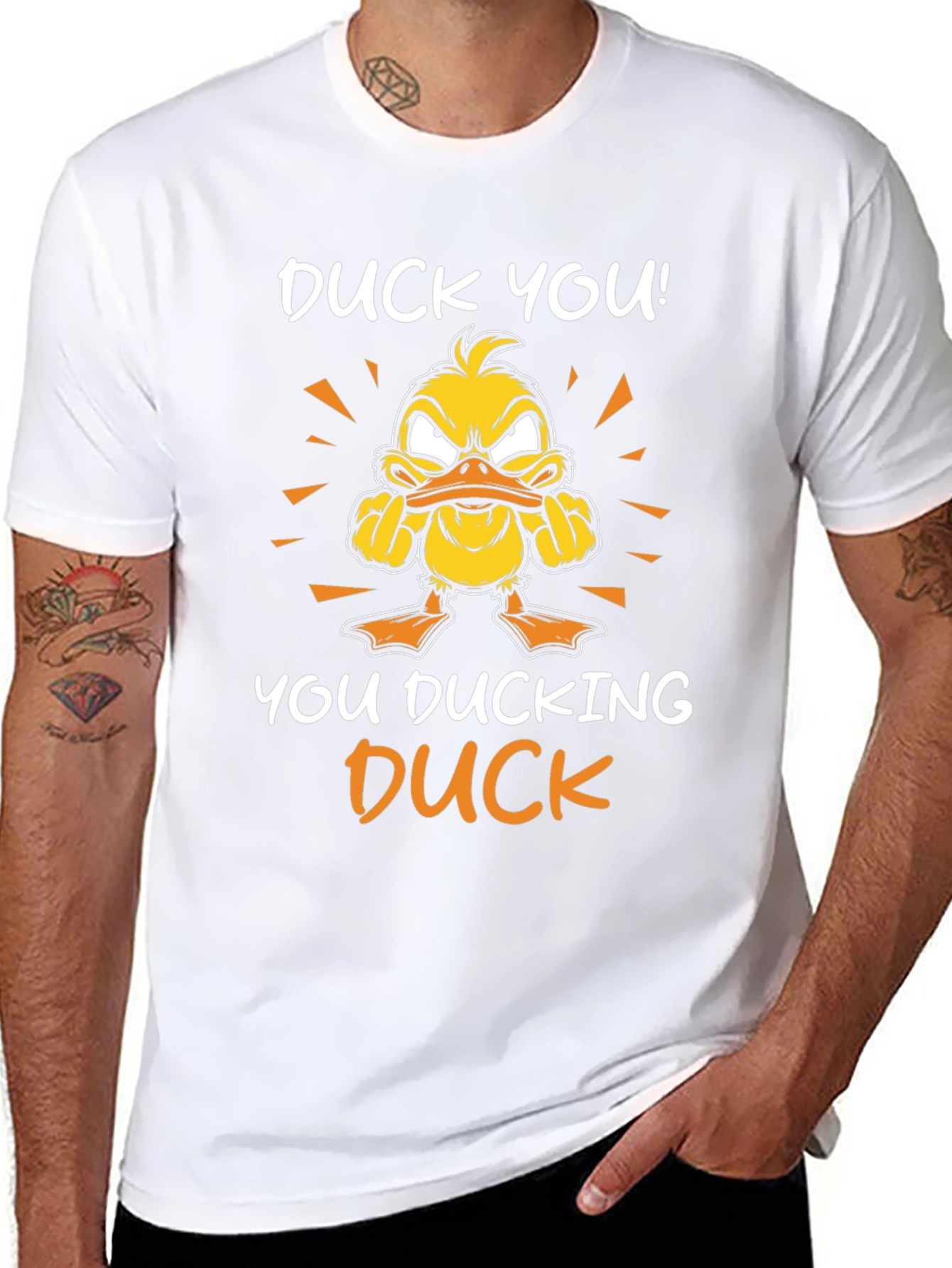 Duck You! Graphic Tee - Offensive Duck Humor