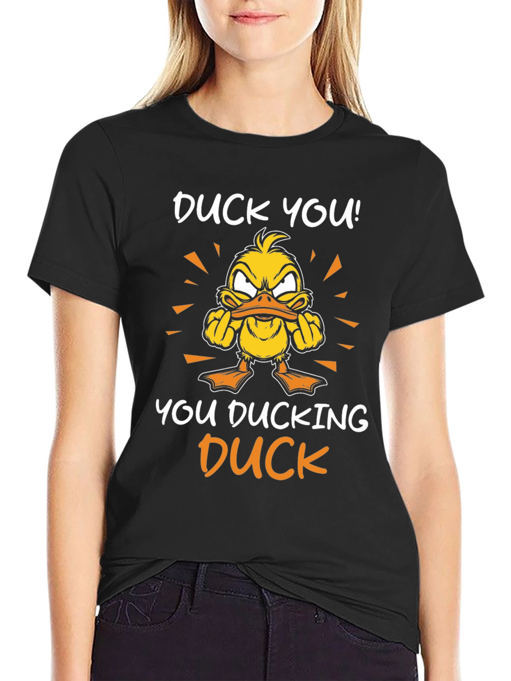 Duck You! Graphic Tee - Offensive Duck Humor