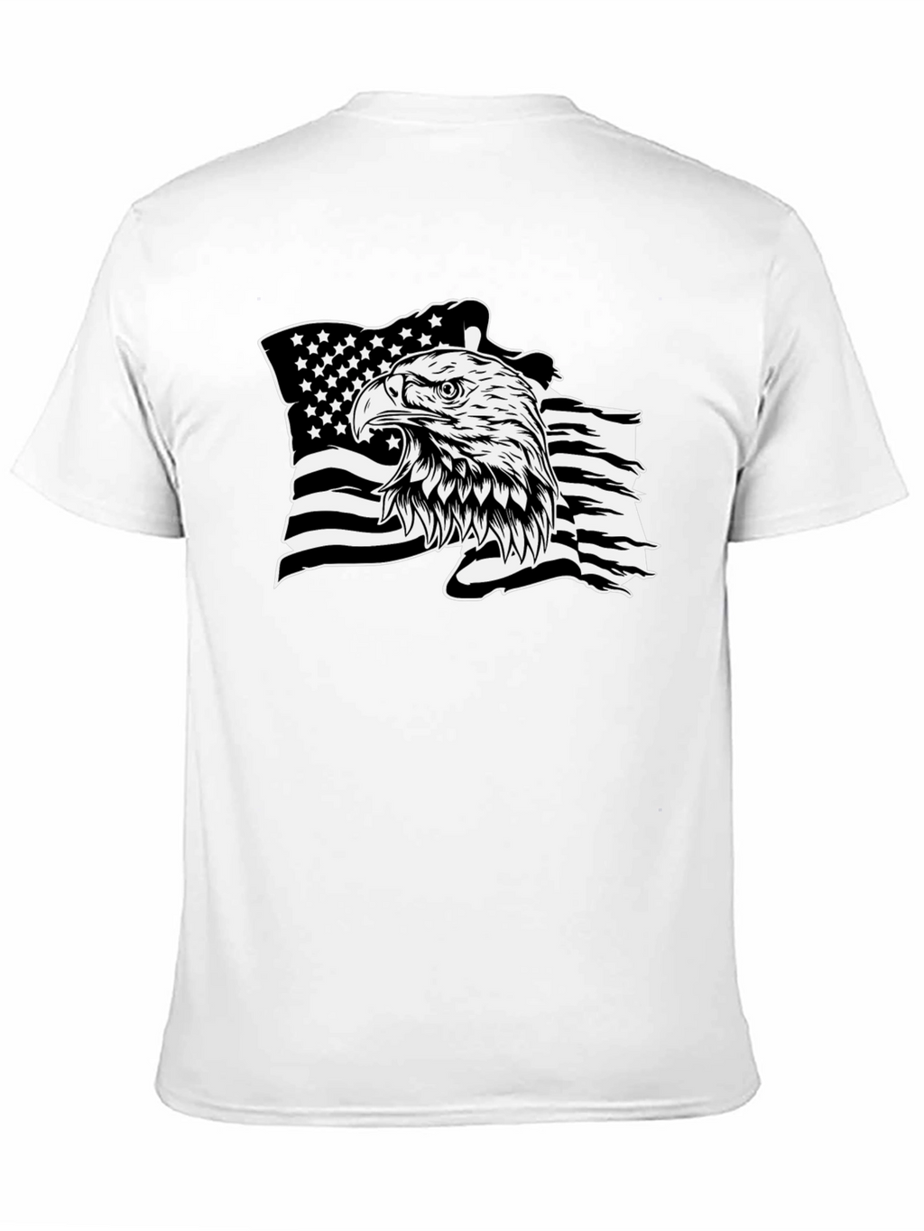 American Eagle Flag Graphic Black T-Shirt