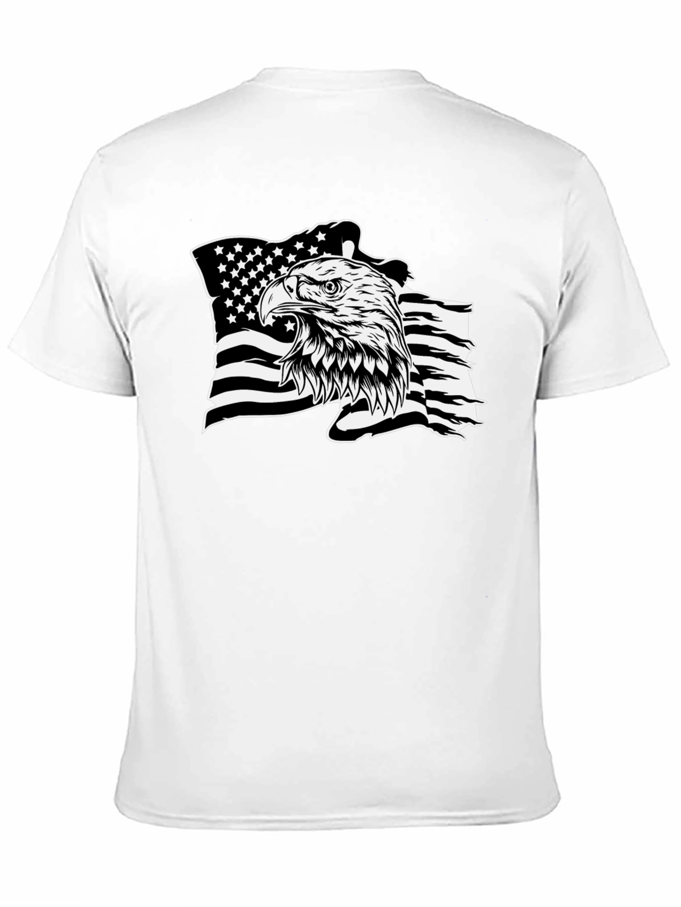 American Eagle Flag Graphic Black T-Shirt