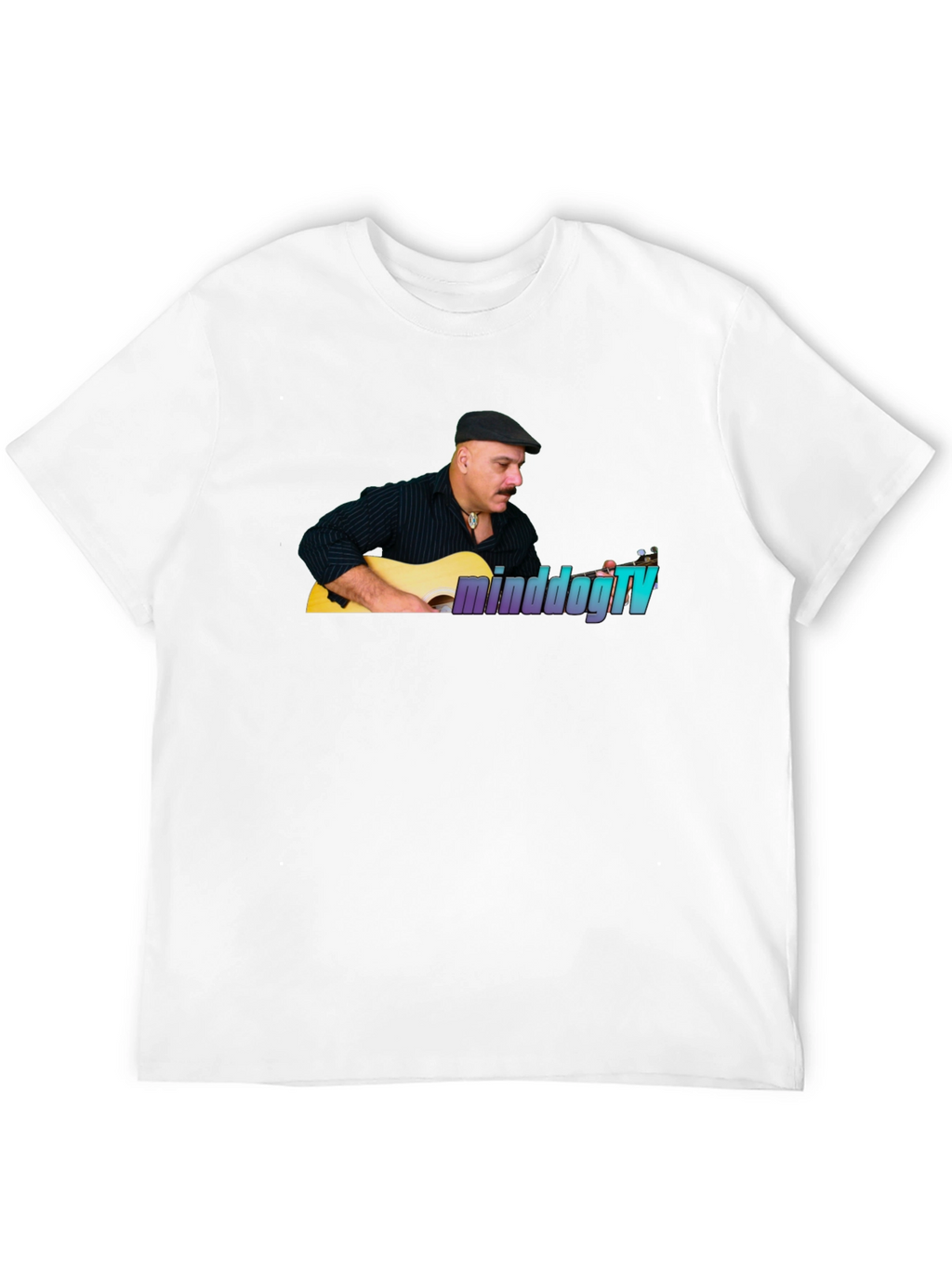 MinddogTV Guitarist Graphic Black T-Shirt
