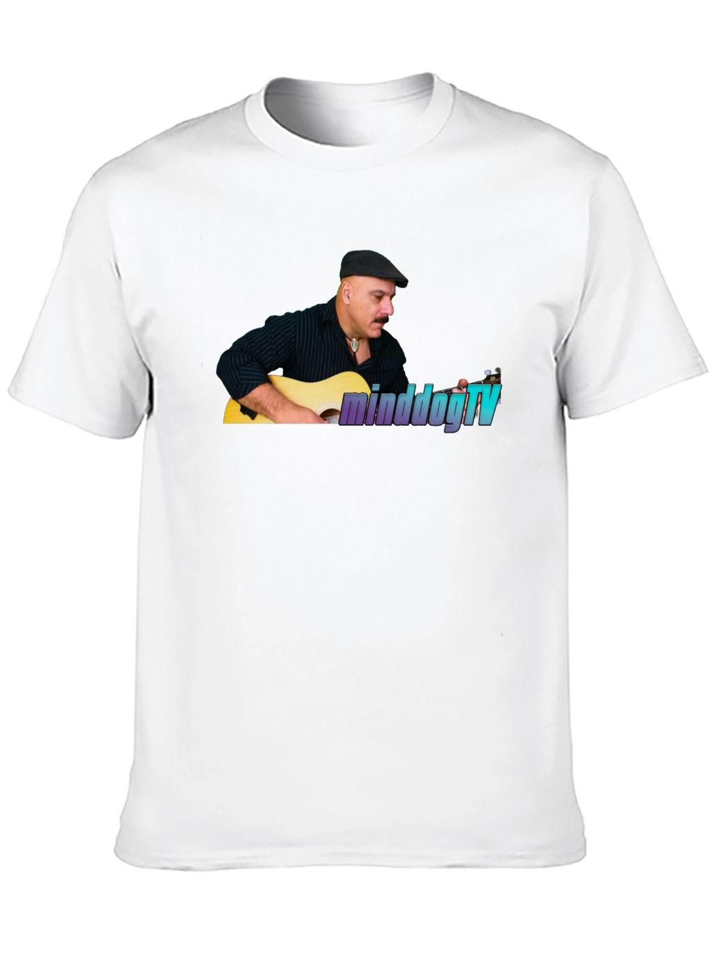 MinddogTV Guitarist Graphic Black T-Shirt