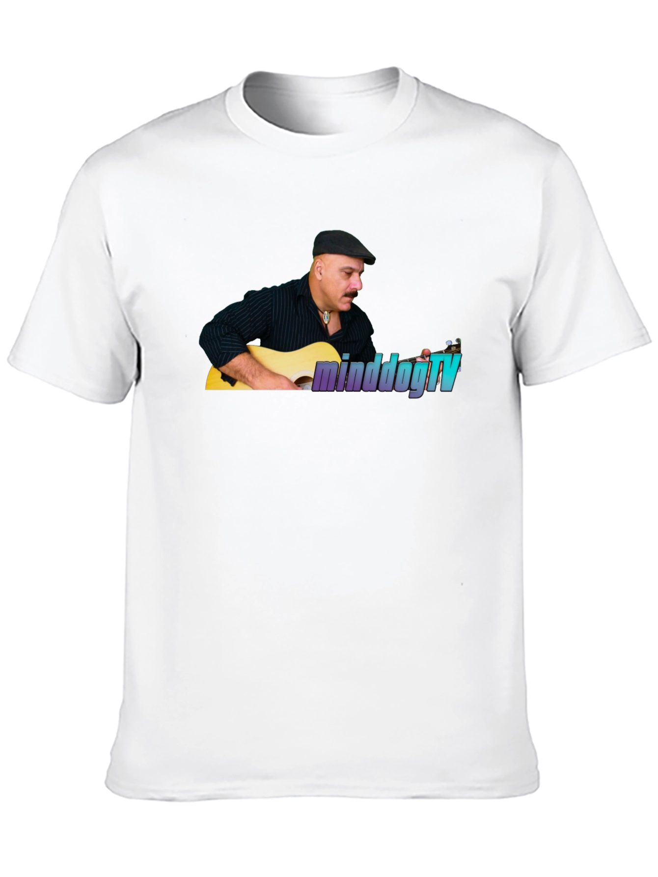 MinddogTV Guitarist Graphic Black T-Shirt
