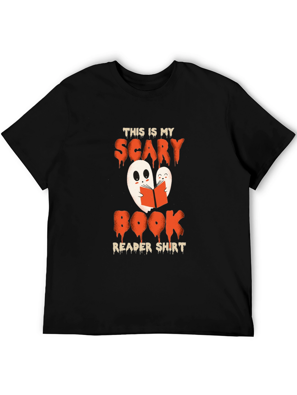 Scary Book Reader Shirt - Halloween Ghost Tee
