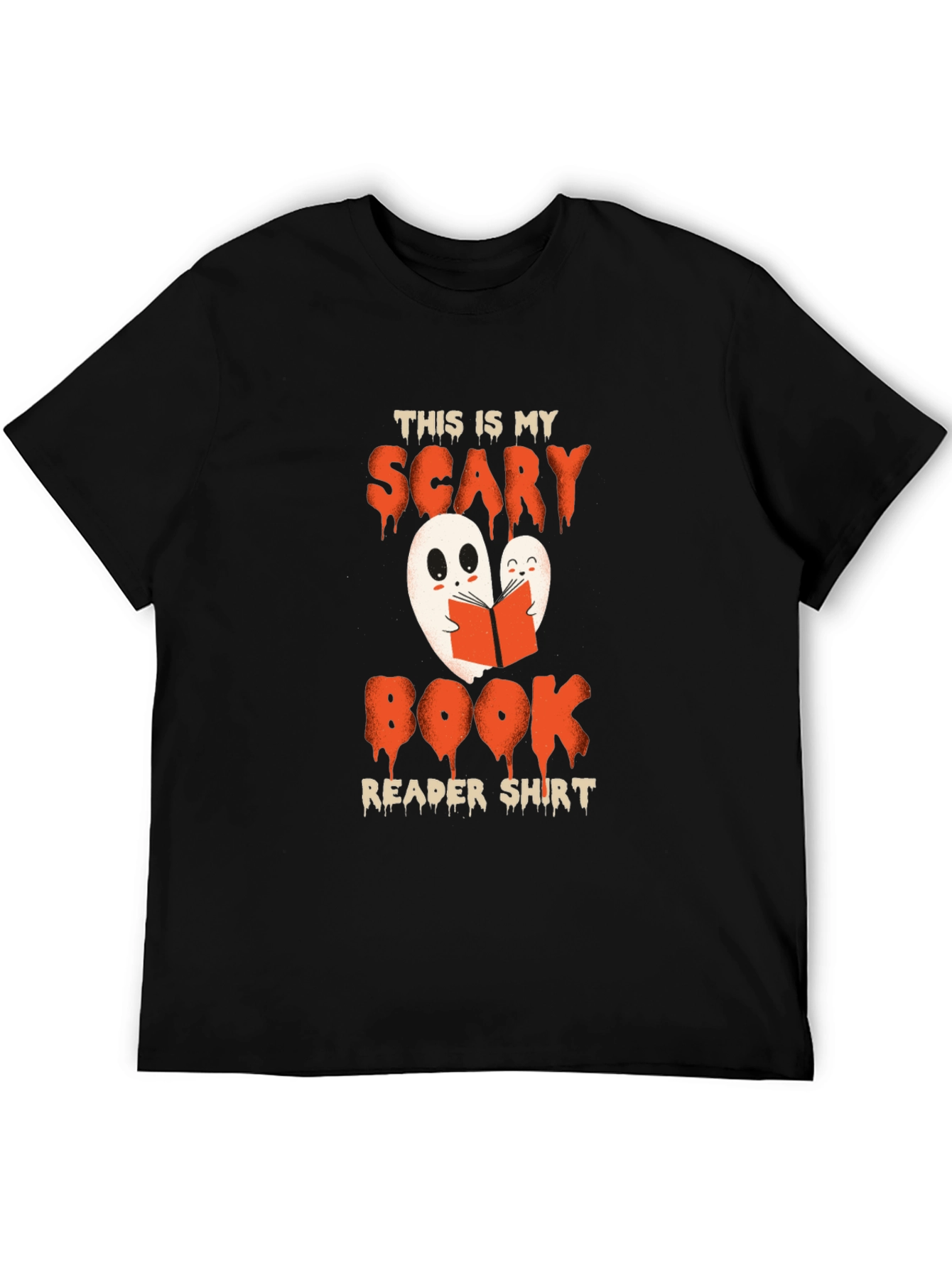Scary Book Reader Shirt - Halloween Ghost Tee