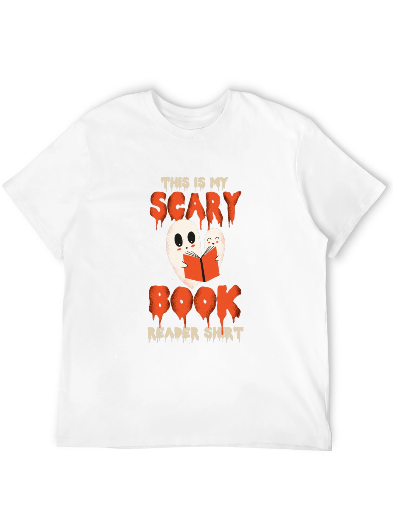 Scary Book Reader Shirt - Halloween Ghost Tee
