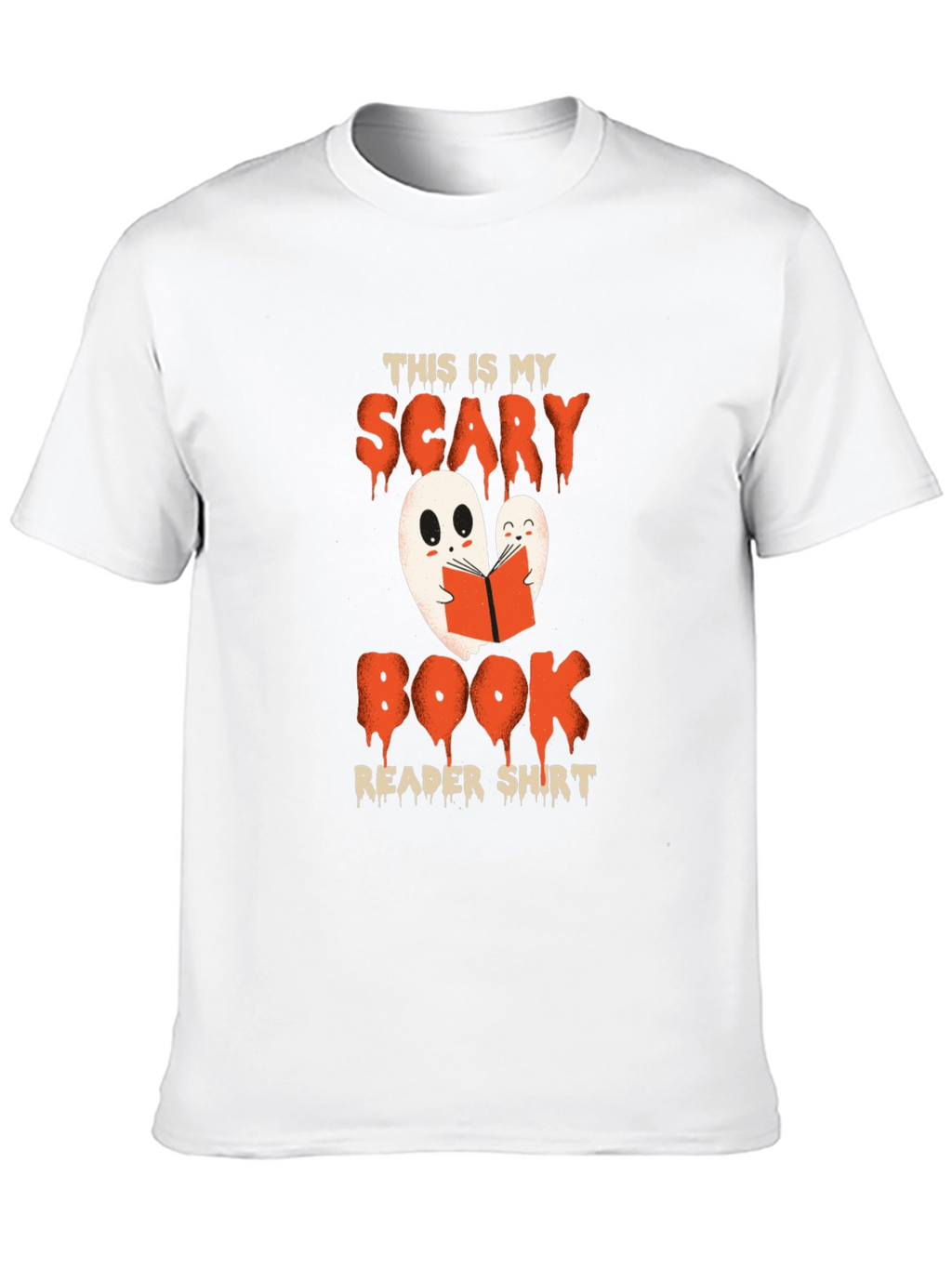 Scary Book Reader Shirt - Halloween Ghost Tee