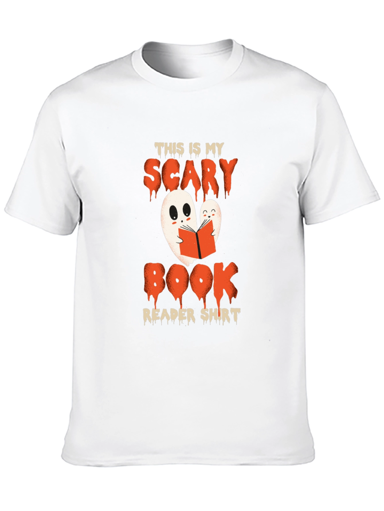 Scary Book Reader Shirt - Halloween Ghost Tee