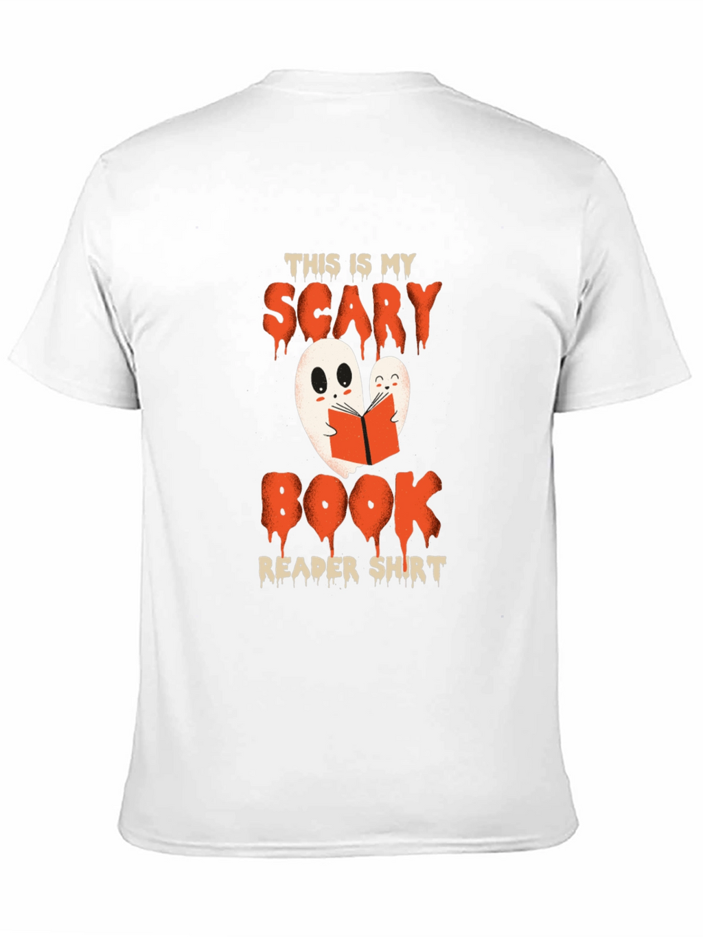 Scary Book Reader Shirt - Halloween Ghost Tee
