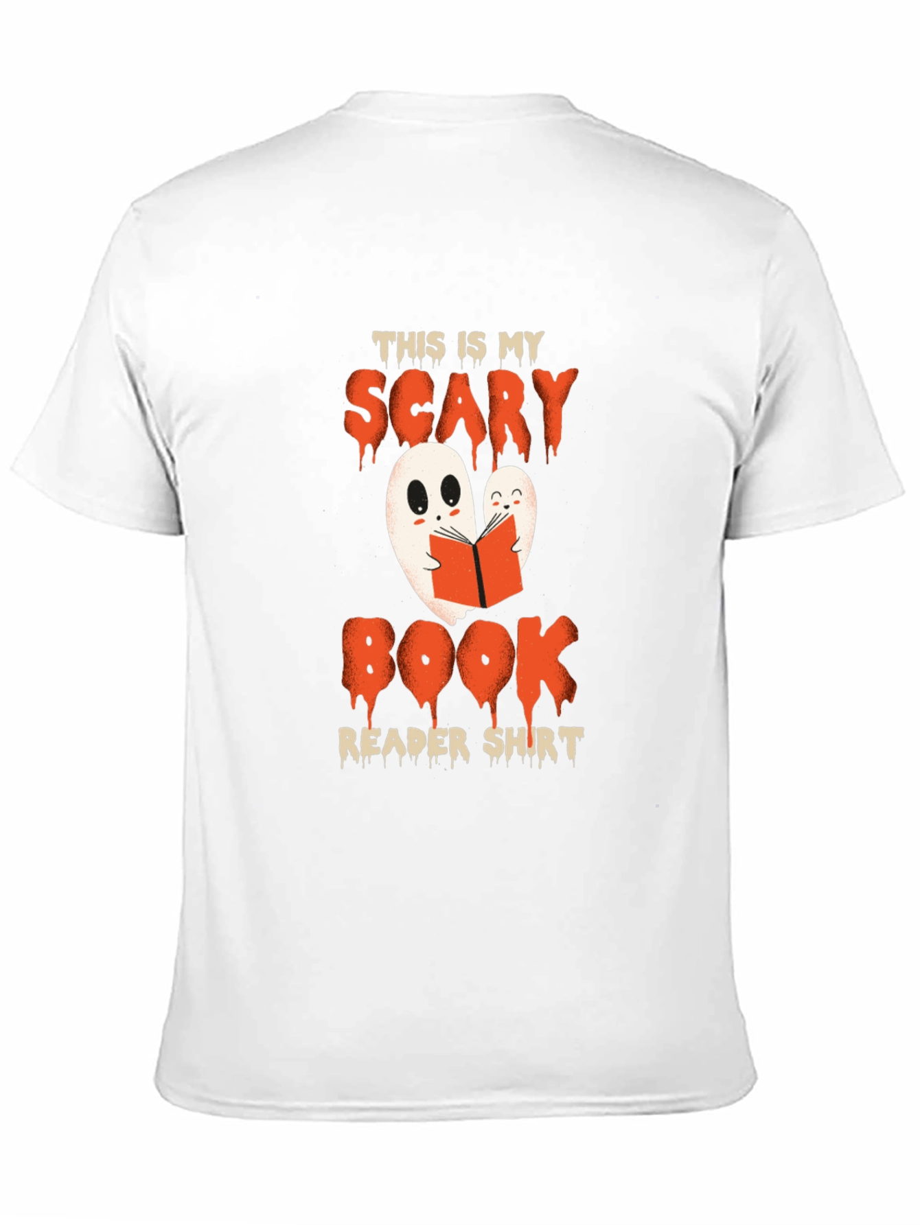 Scary Book Reader Shirt - Halloween Ghost Tee
