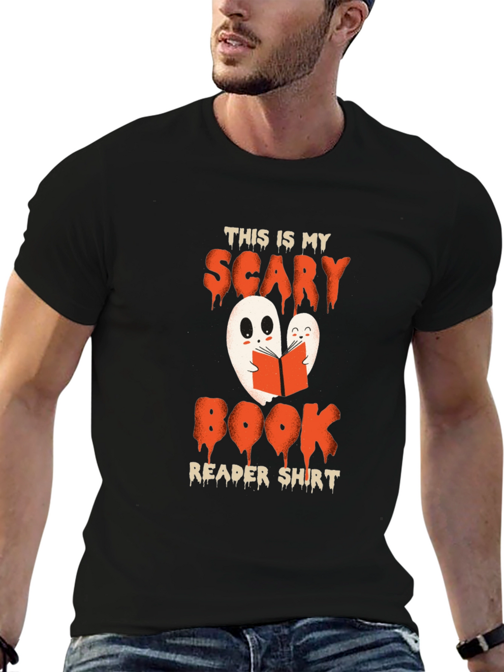 Scary Book Reader Shirt - Halloween Ghost Tee