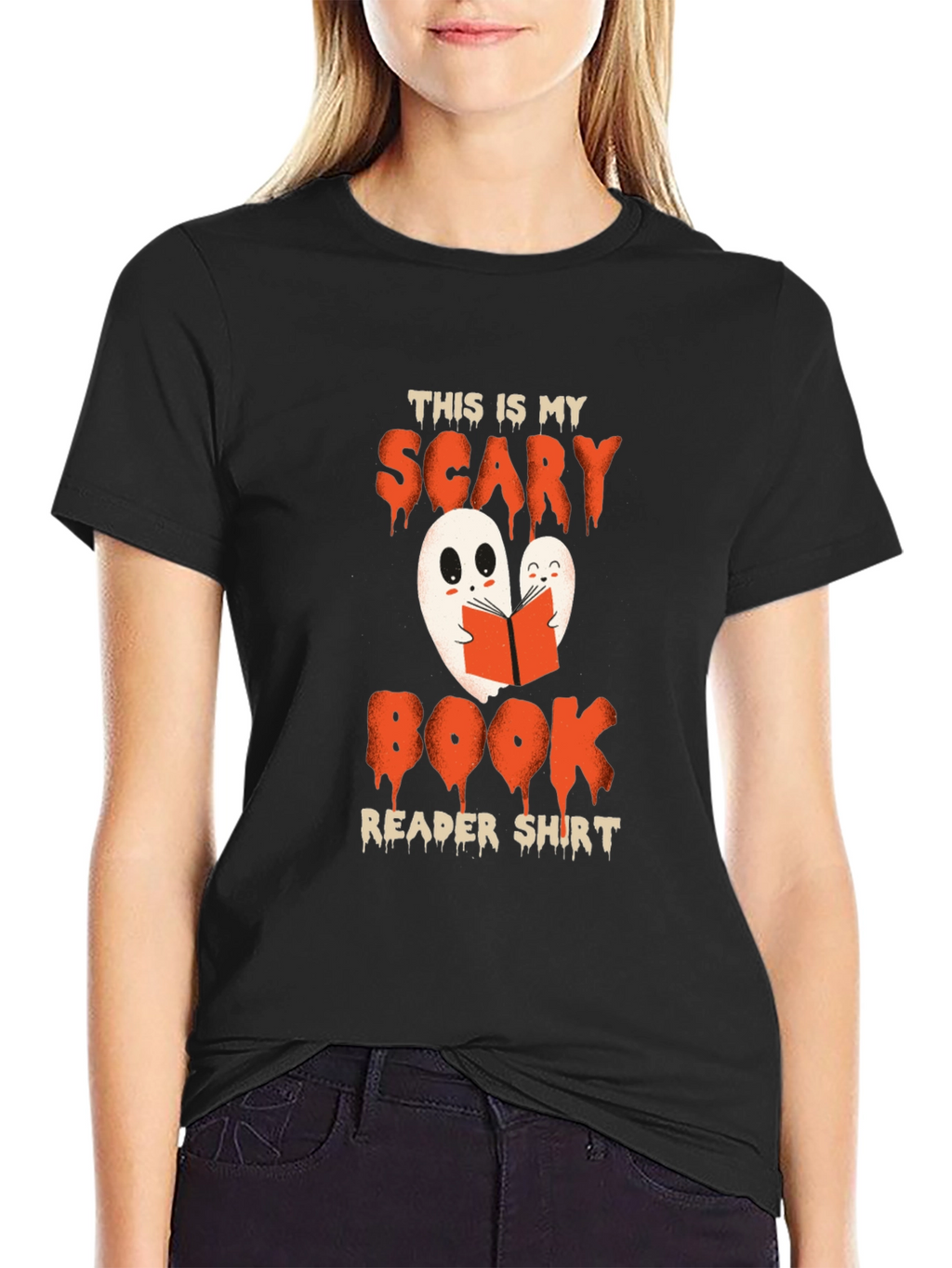Scary Book Reader Shirt - Halloween Ghost Tee