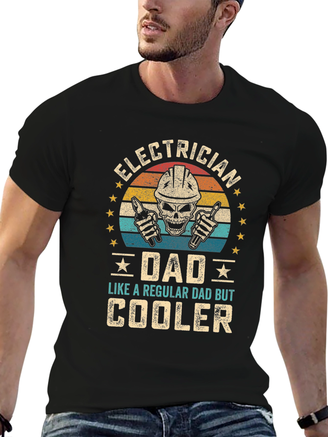 Electrician Dad Graphic Tee - Cooler Than Regular!