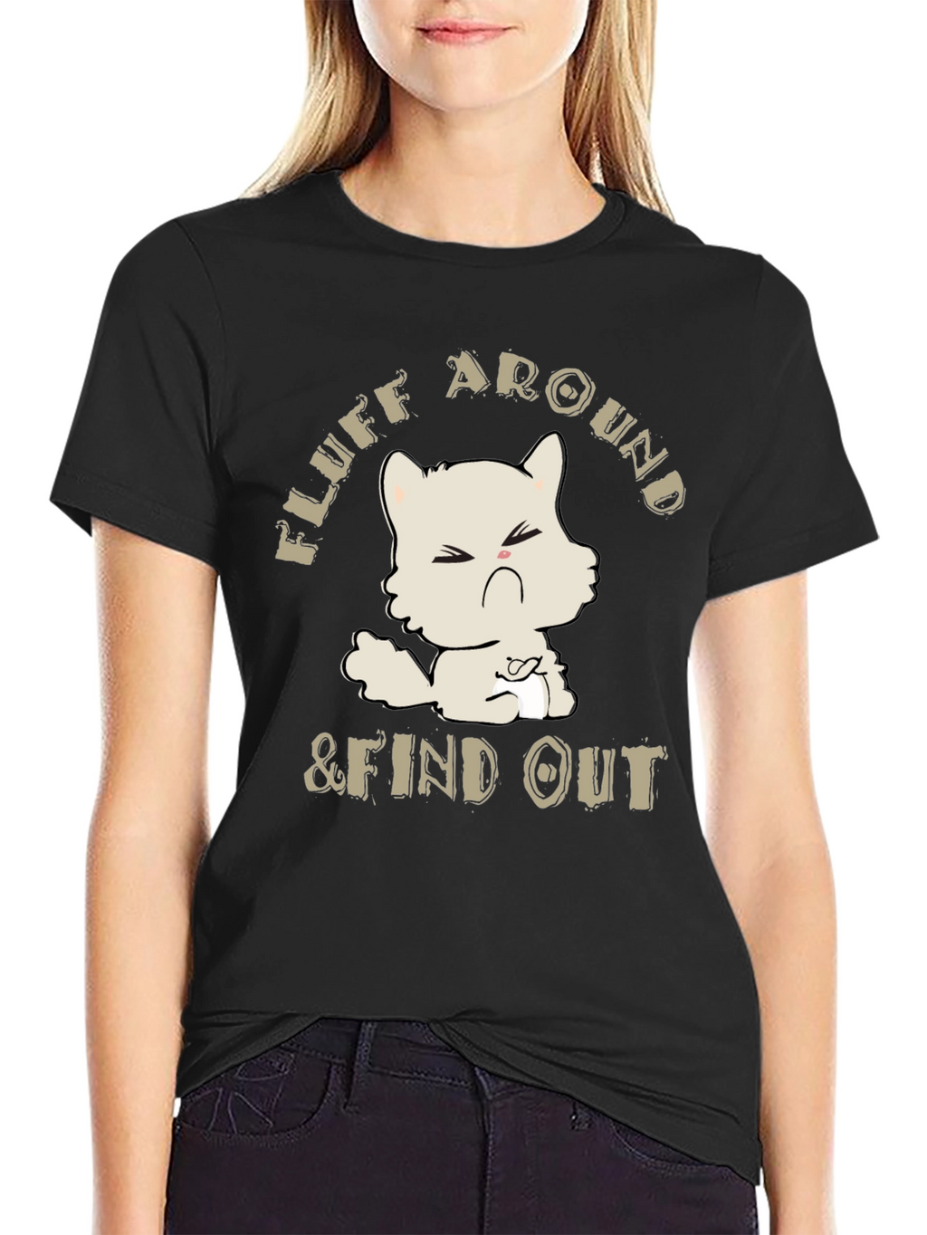 Fluff Around & Find Out Cat Graphic Tee