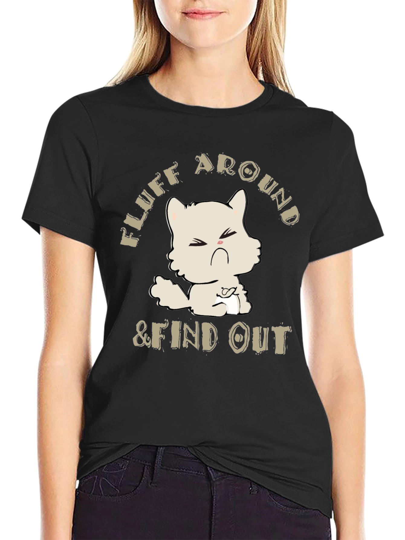 Fluff Around & Find Out Cat Graphic Tee