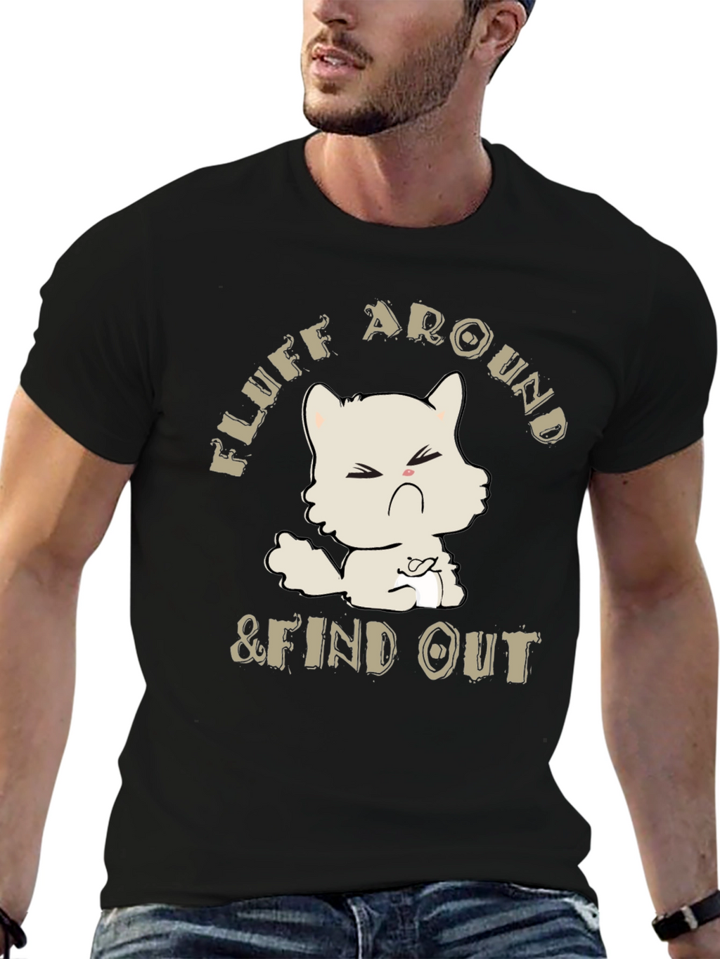 Fluff Around & Find Out Cat Graphic Tee