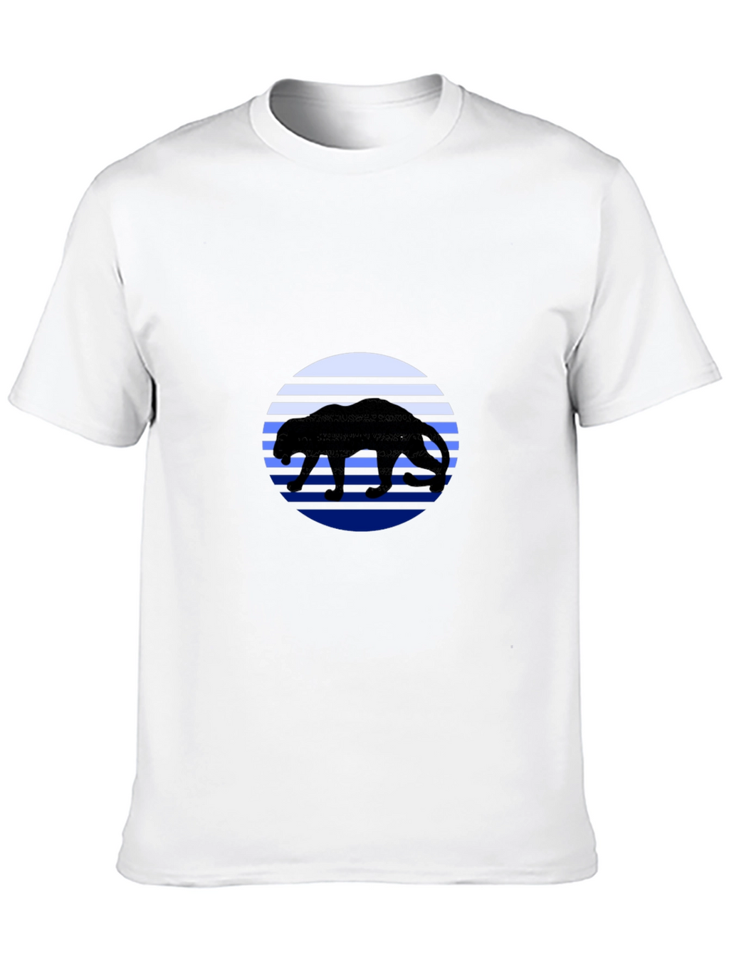 Panther Sunset T-Shirt - Black Graphic Tee