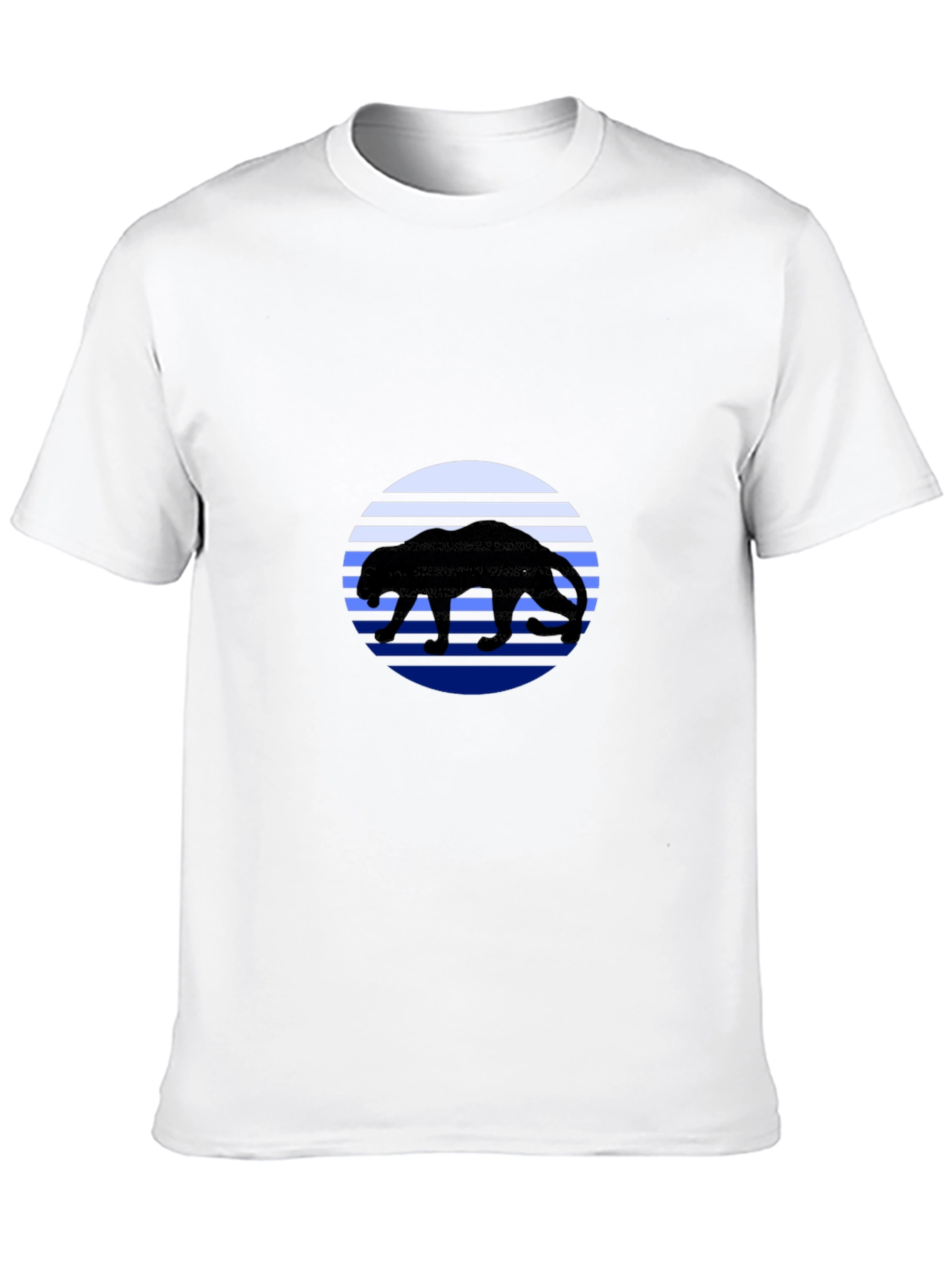 Panther Sunset T-Shirt - Black Graphic Tee