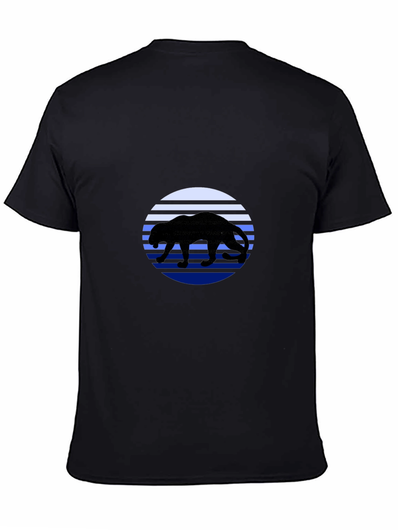 Panther Sunset T-Shirt - Black Graphic Tee