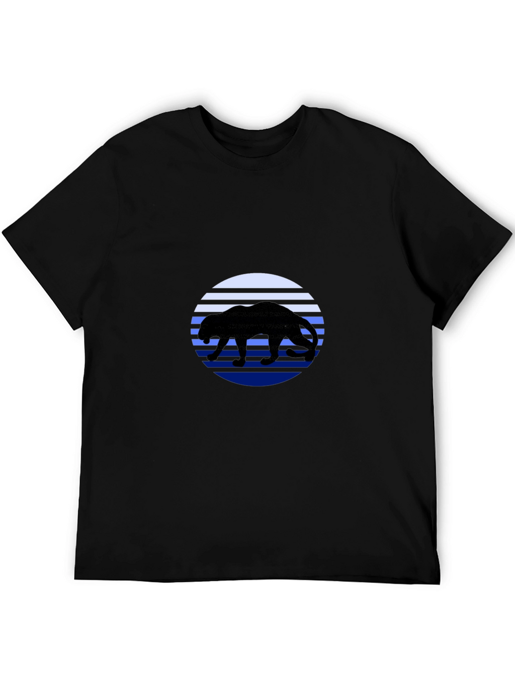 Panther Sunset T-Shirt - Black Graphic Tee