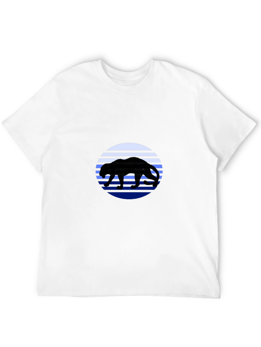Panther Sunset T-Shirt - Black Graphic Tee