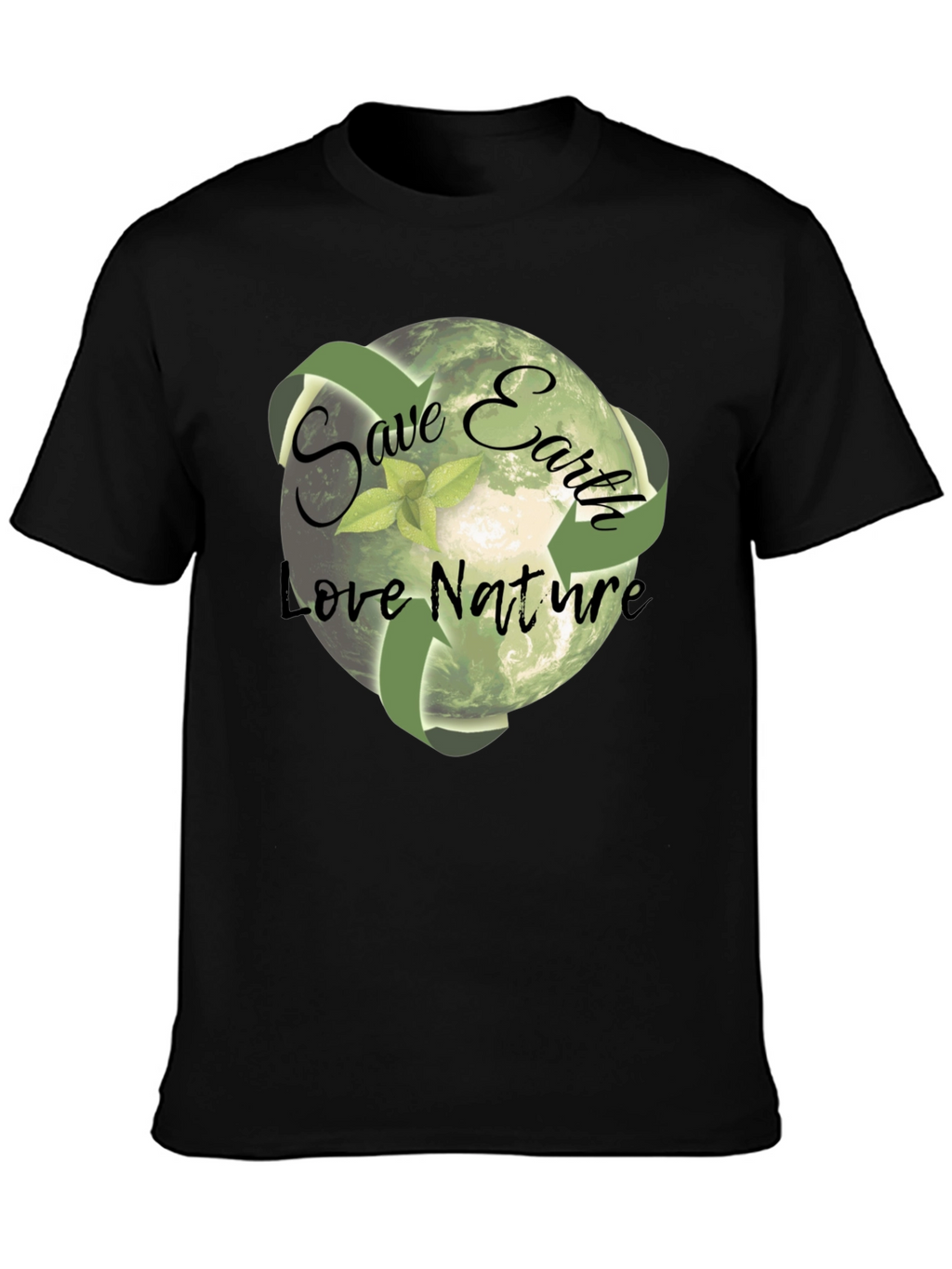 Eco-Friendly Save Earth Graphic T-Shirt