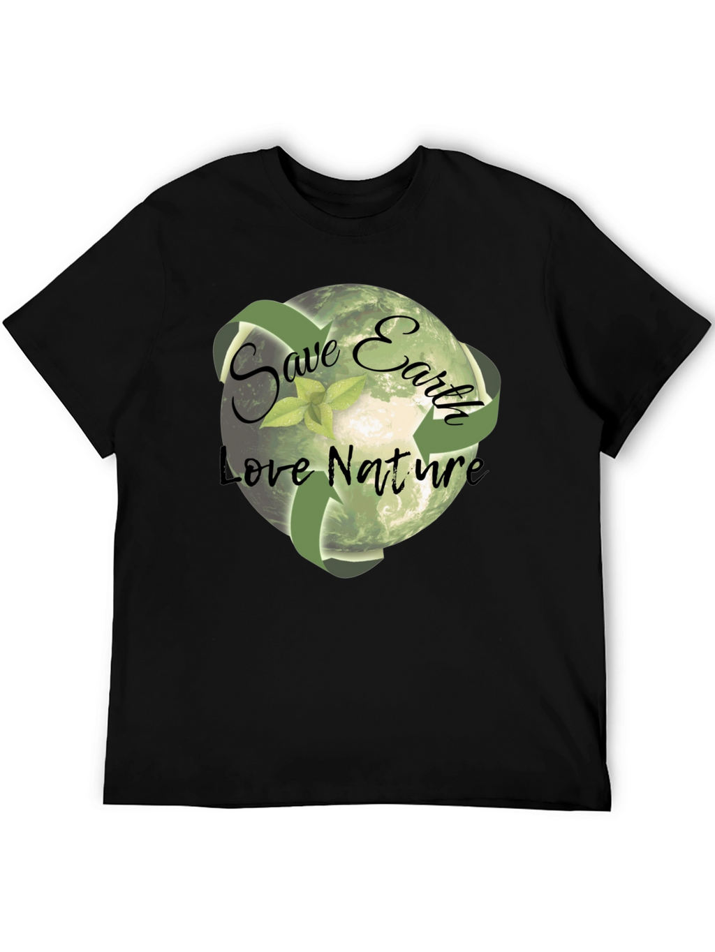 Eco-Friendly Save Earth Graphic T-Shirt