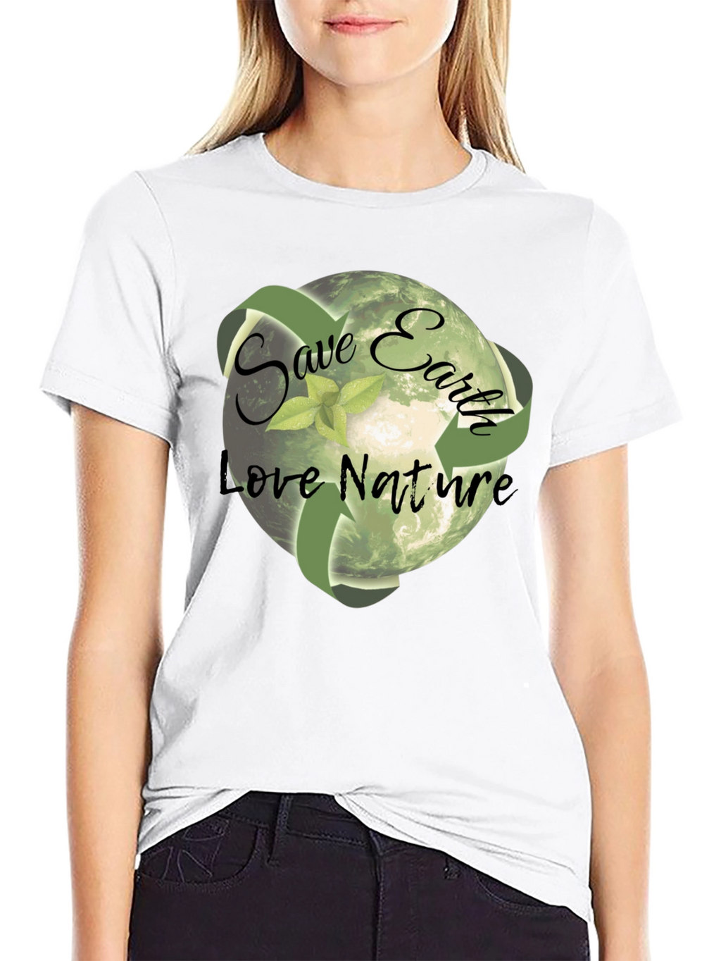Eco-Friendly Save Earth Graphic T-Shirt