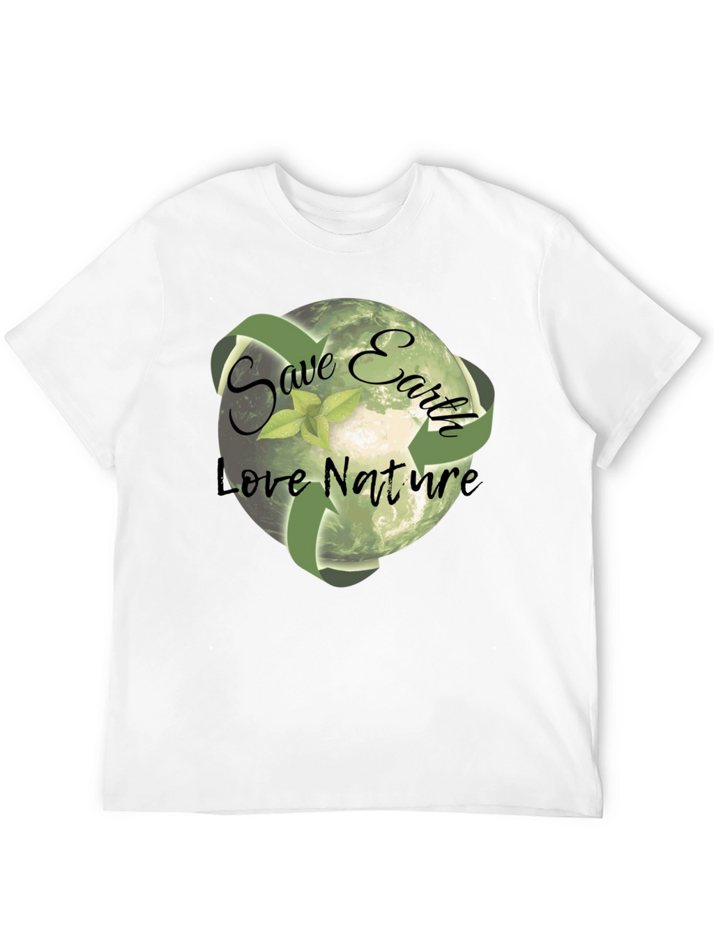 Eco-Friendly Save Earth Graphic T-Shirt