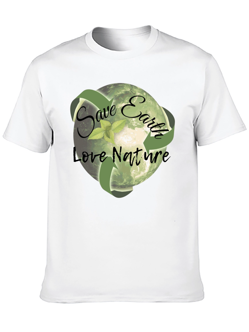 Eco-Friendly Save Earth Graphic T-Shirt