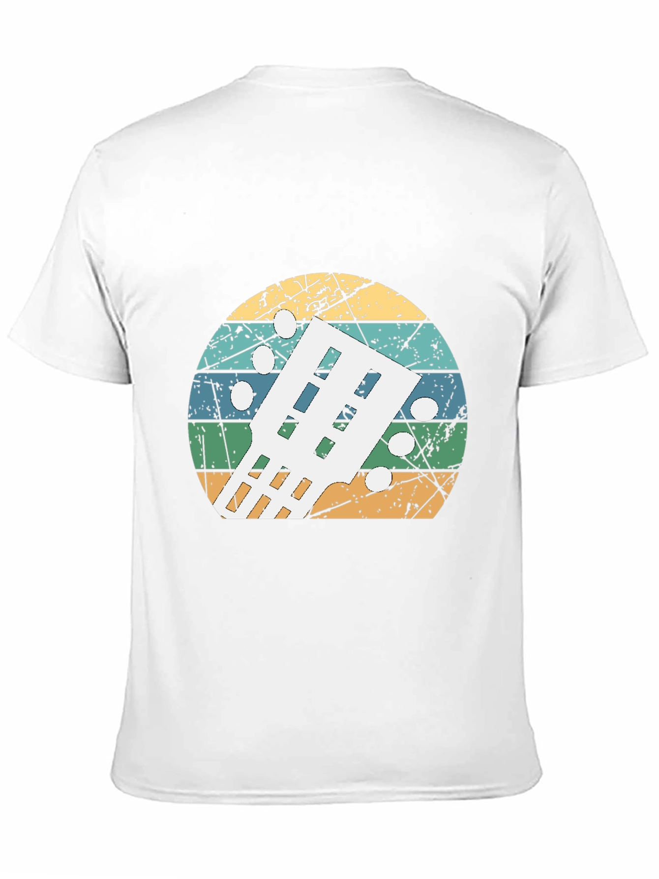 Retro Guitar Headstock T-Shirt - Musician Gift