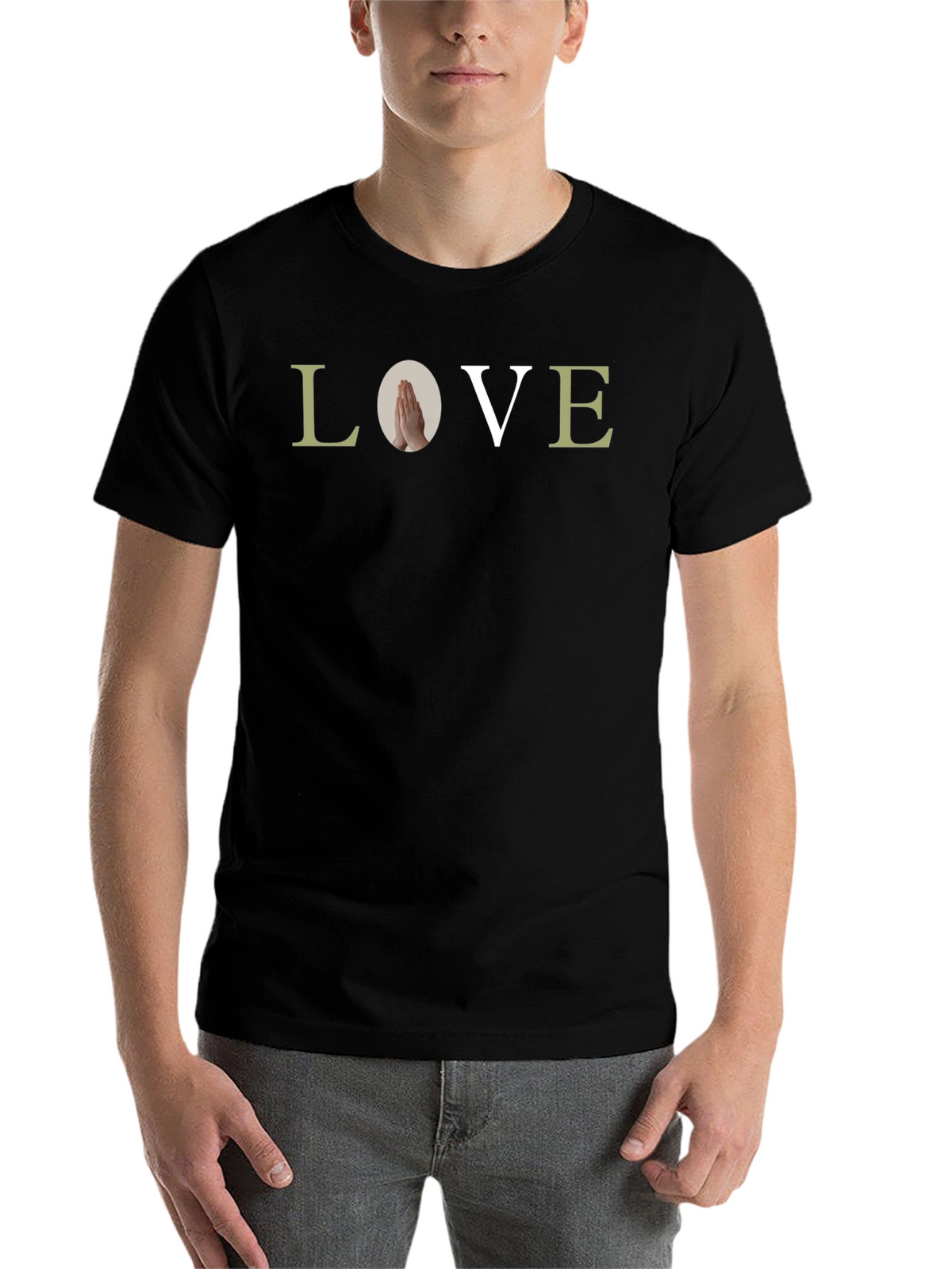Love Graphic Print T-Shirt - Casual Tee