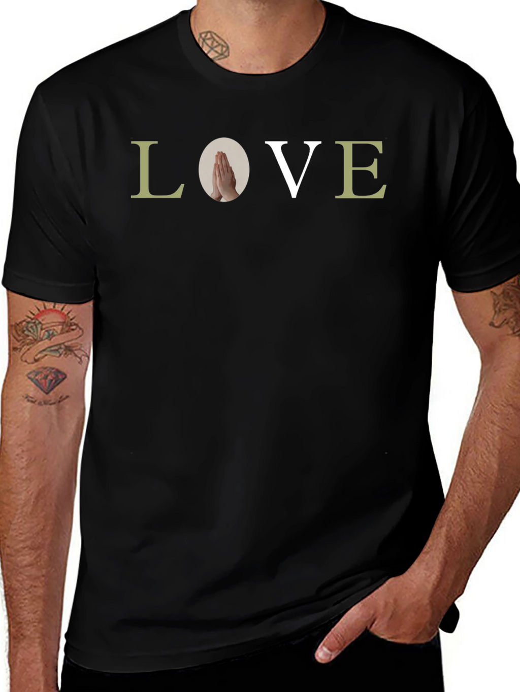 Love Graphic Print T-Shirt - Casual Tee