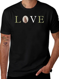 Love Graphic Print T-Shirt - Casual Tee