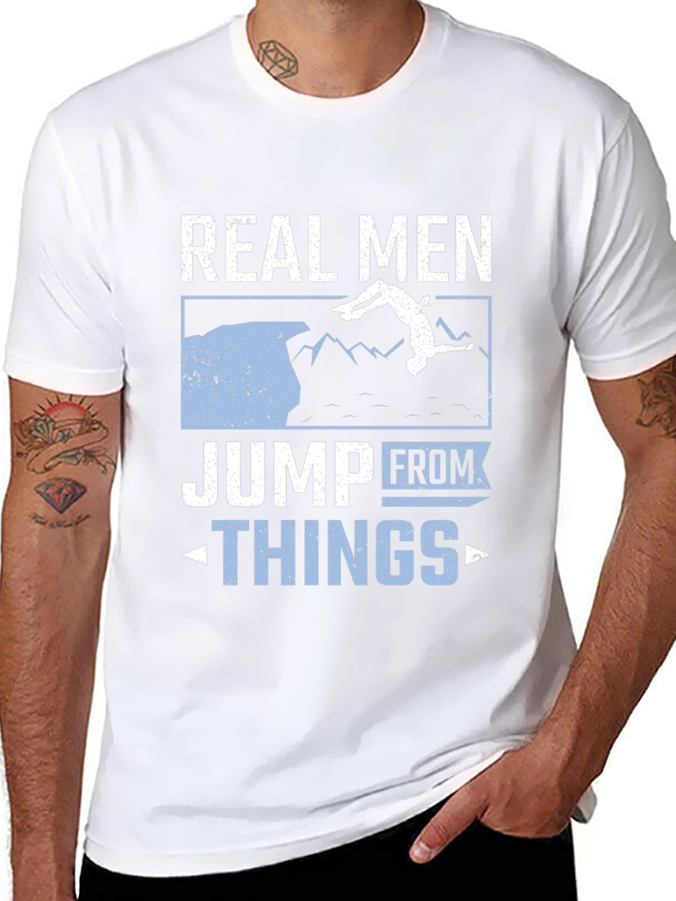 Real Men Jump From Things T-Shirt