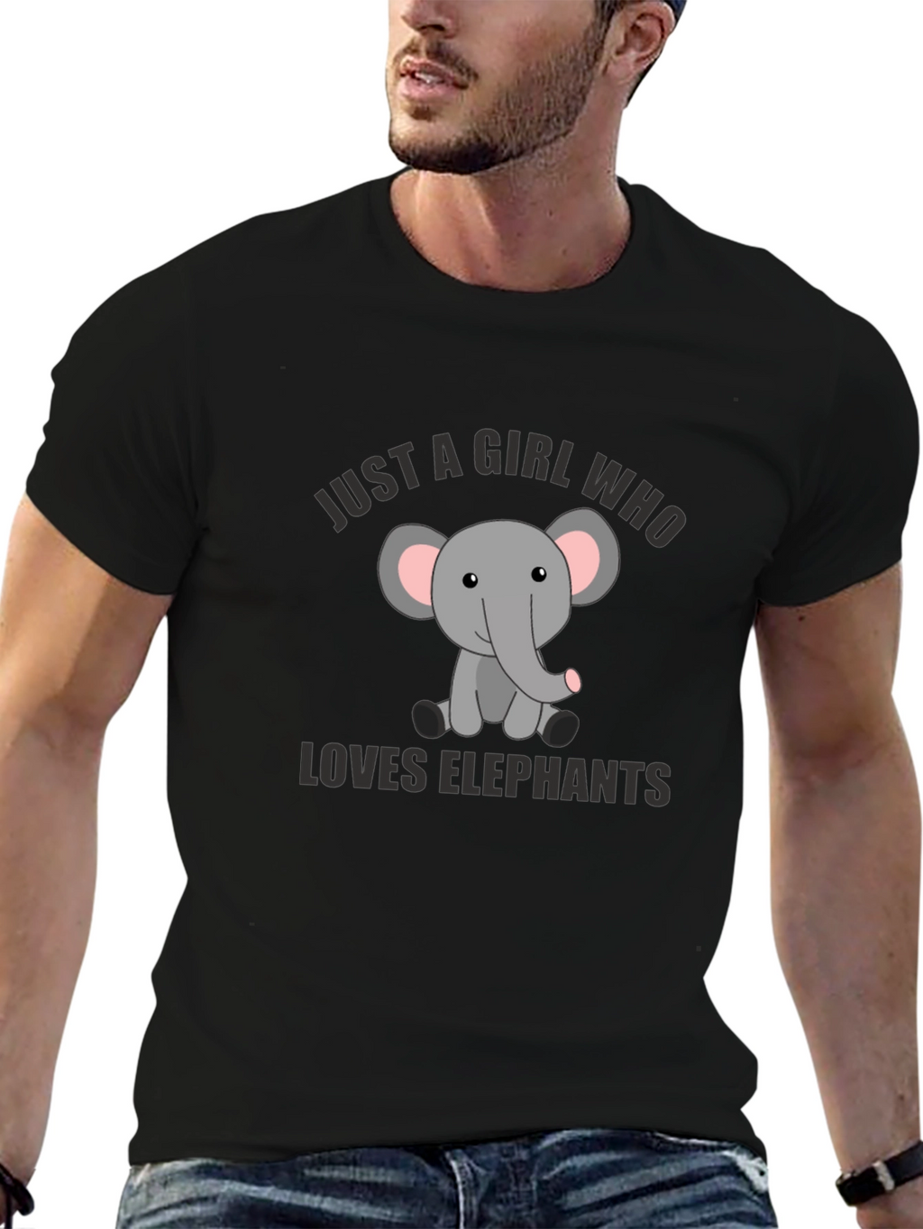 Girl Who Loves Elephants T-Shirt
