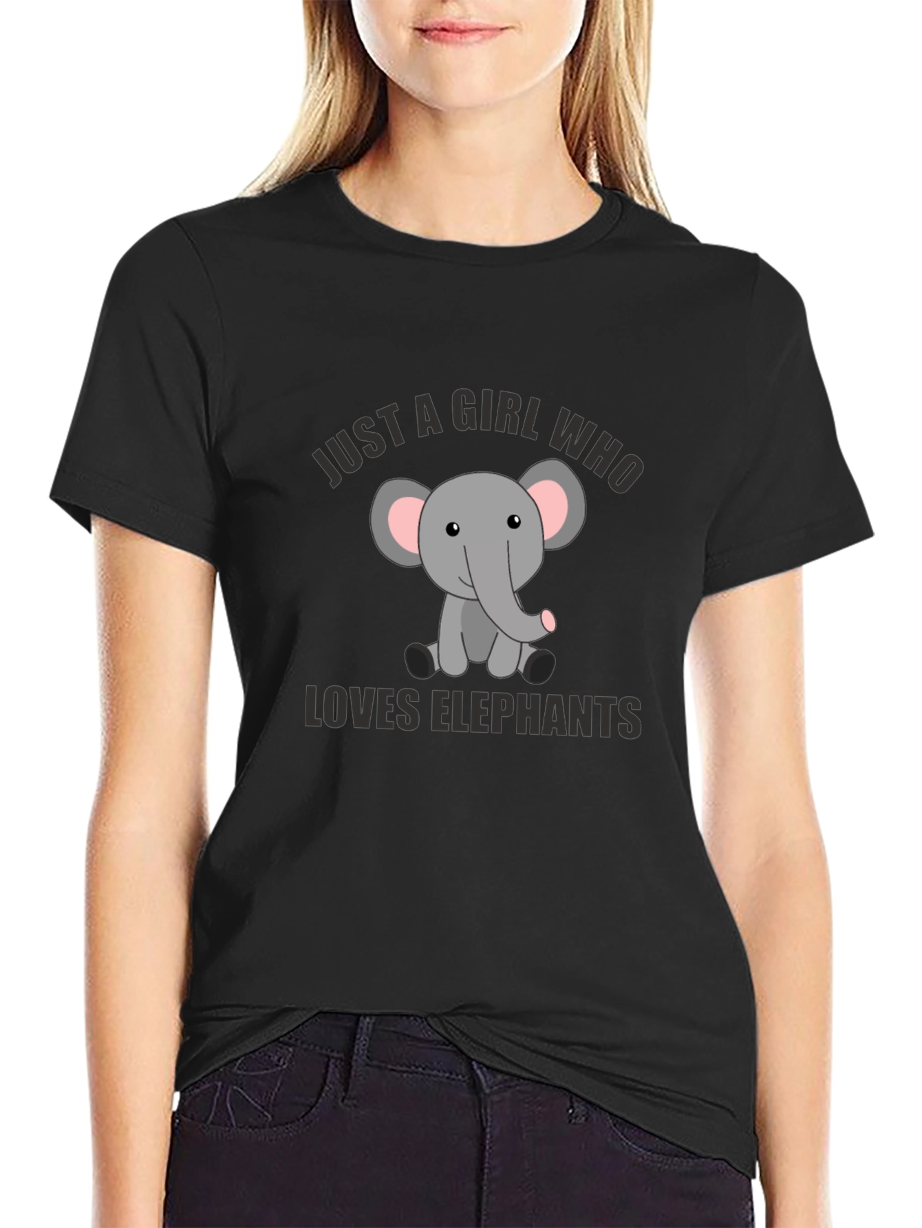 Girl Who Loves Elephants T-Shirt