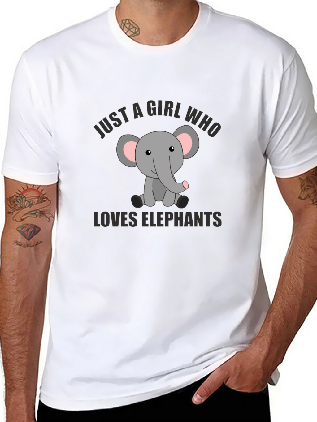 Girl Who Loves Elephants T-Shirt
