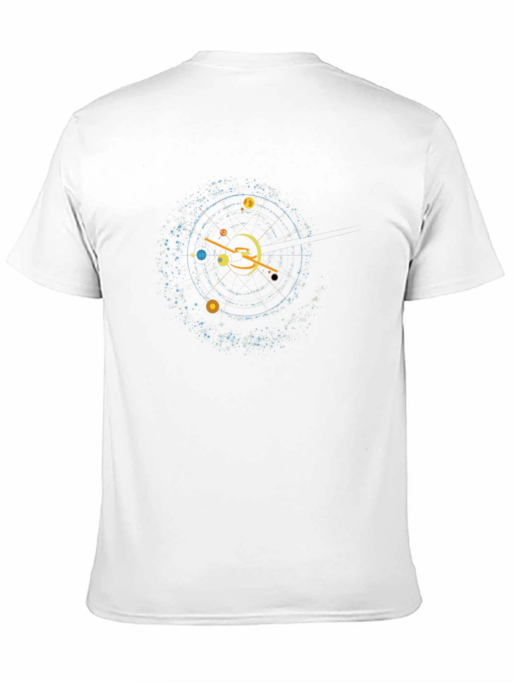 Celestial Orbit Graphic Black T-Shirt