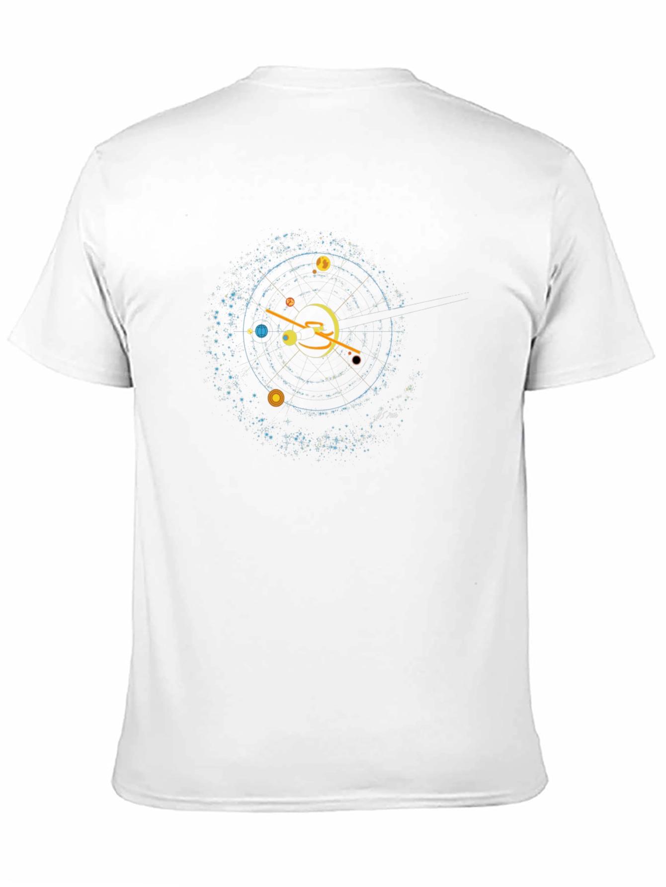 Celestial Orbit Graphic Black T-Shirt