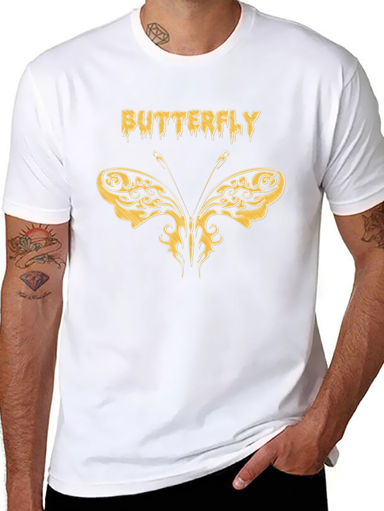 Butterfly Graphic Print T-Shirt