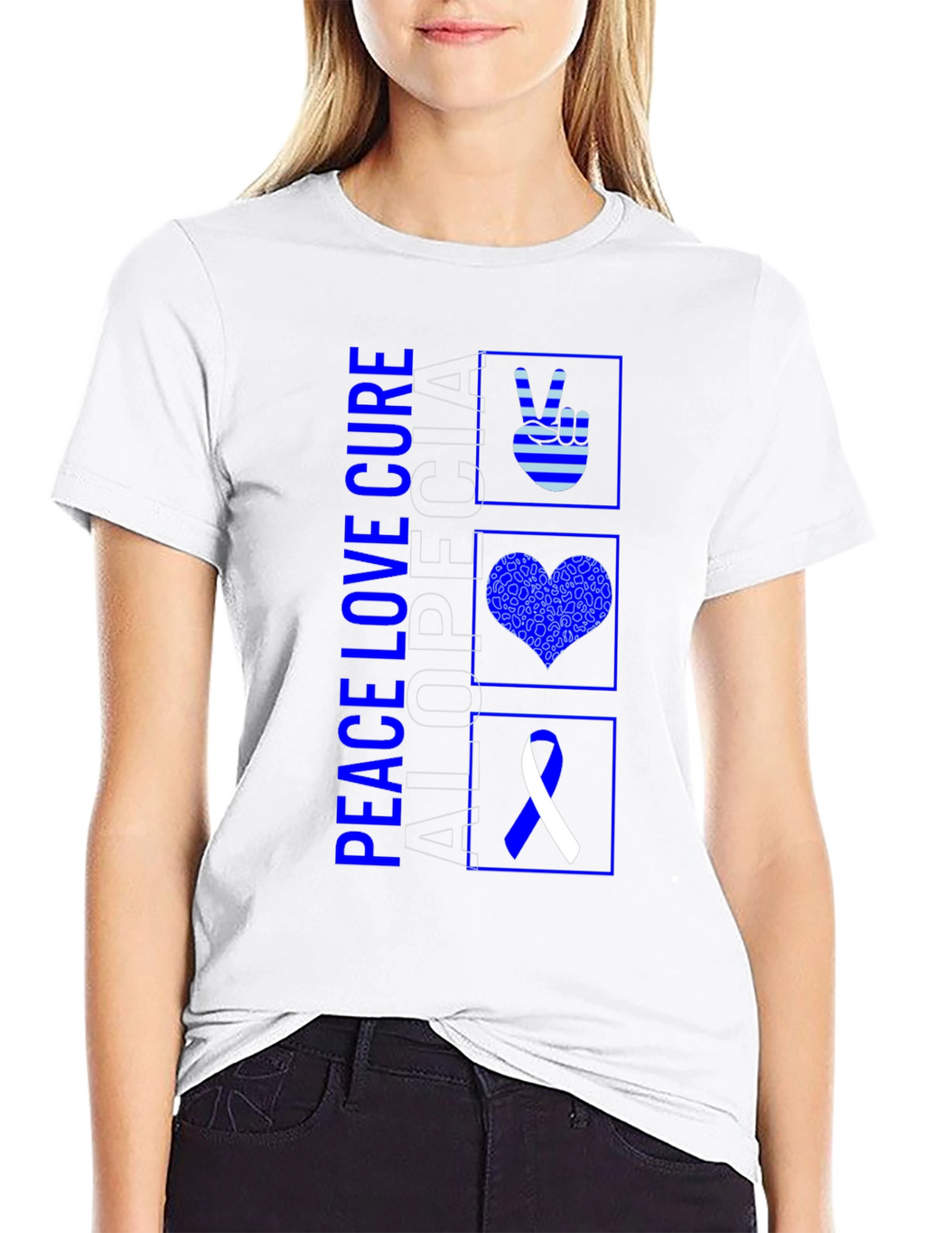 Alopecia Awareness Black Graphic Tee