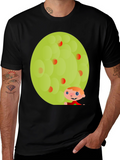 Fun Character Graphic Tee - Black