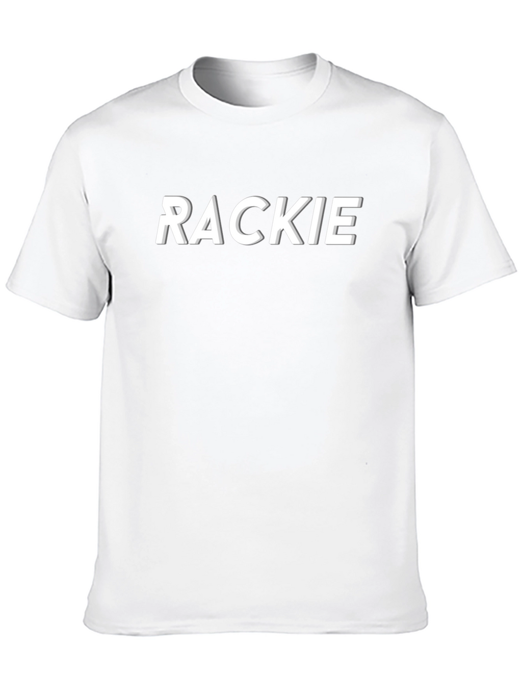 RACKIE Graphic Tee - Stylish Black T-Shirt