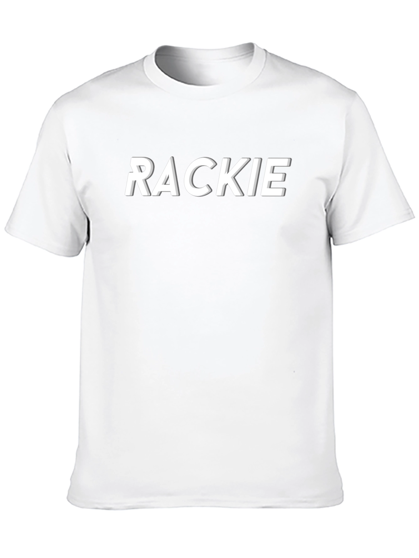 RACKIE Graphic Tee - Stylish Black T-Shirt