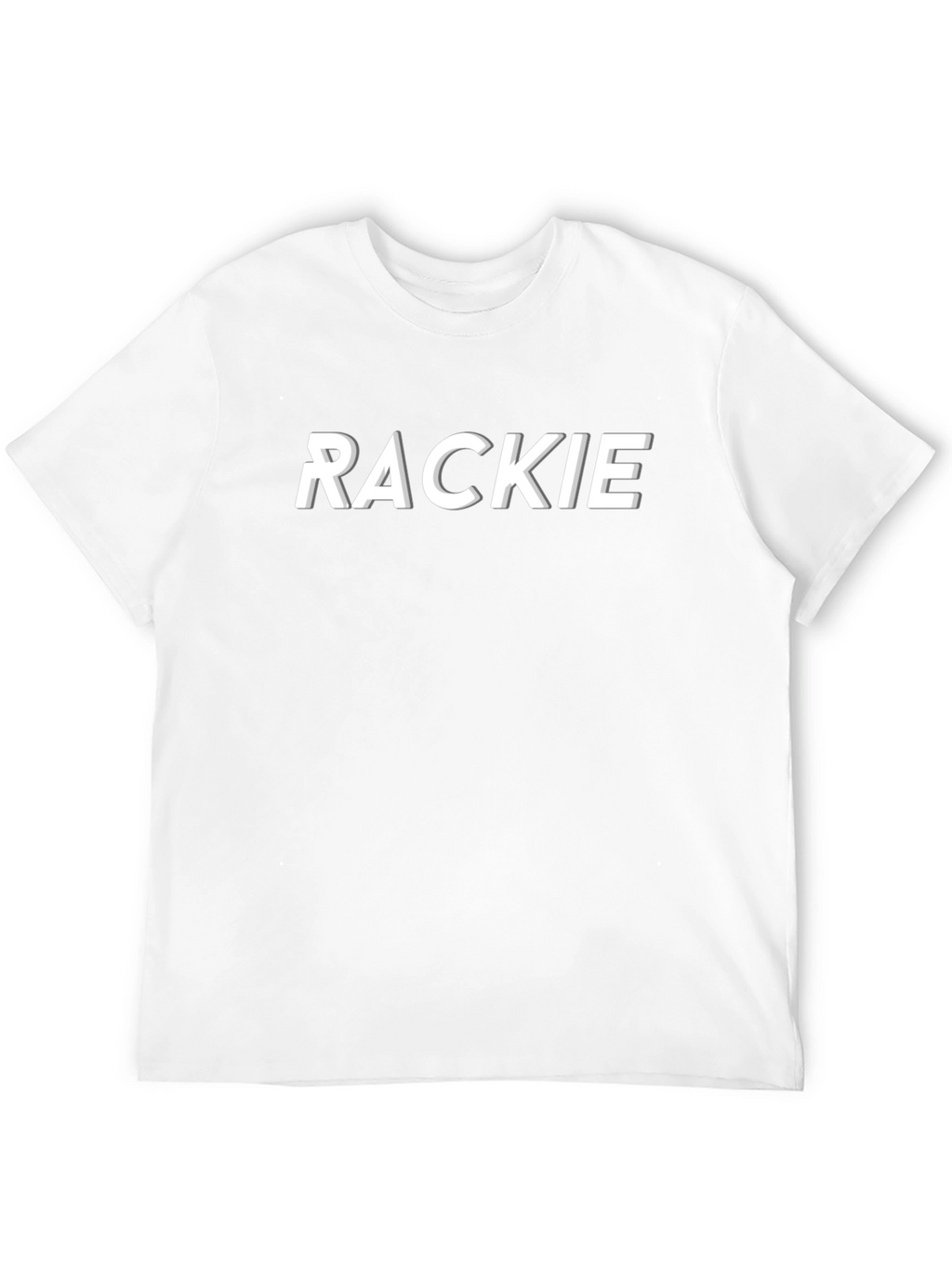 RACKIE Graphic Tee - Stylish Black T-Shirt