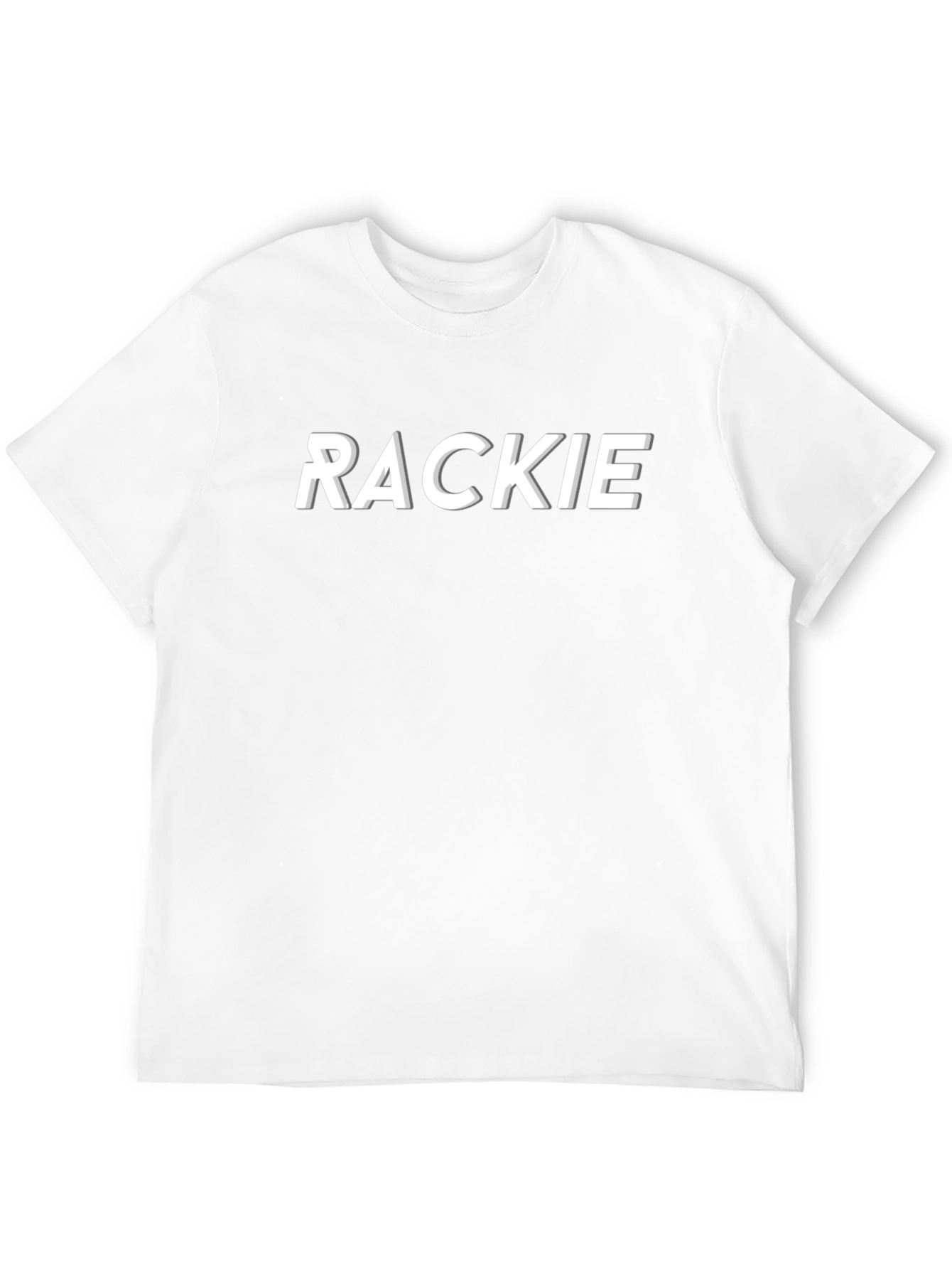 RACKIE Graphic Tee - Stylish Black T-Shirt